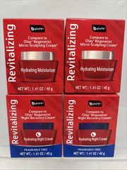 4TOT b-pure Hydrating Night Cream & Hydrating Moisturizer *COMPARE TO OLAY* (B68