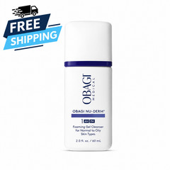 Obagi Nu-Derm Foaming Gel Cleanser Normal to Oily Skin 2 fl oz 60 mL New
