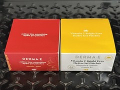 2 Pack Derma E Retinol Line Smoothing Hydro Gel Patches & Vitamin C Bright Eyes