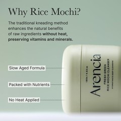 Korean Rice Mochi Face Cleanser – Face Wash, Gentle Scrub All in One for Deep…