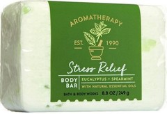 Bath & Body Works Stress Relief Body Bar Soap Eucalyptus + Spearmint 8.8 Oz NEW