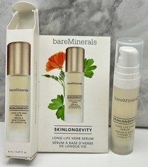bareMinerals SKINLONGEVITY LONG LIFE HERB SERUM for face NIB 0.27 oz New