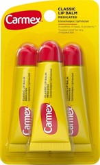 Carmex Original Flavor Moisturizing Lip Balm Tube Value Pack,0.35 Ounce (3 Count