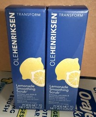 2 New OLE HENRIKSEN Lemonade Smoothing Scrub Mini Travel Size .25oz Each