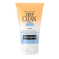 Neutrogena Deep Clean Gentle Daily Facial Scrub, 4.2 Fl Oz (Pack of 1), Red