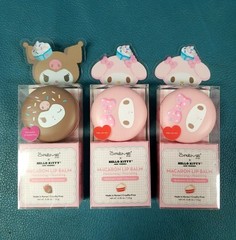 Lot of 13 New The Creme Shop X Hello Kitty Chocolate/Red Velvet Macaron Lip Balm