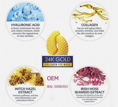 Zahza Today 24K Gold Revitalizing Eye Mask (10 Pairs) Dermatologically Tested