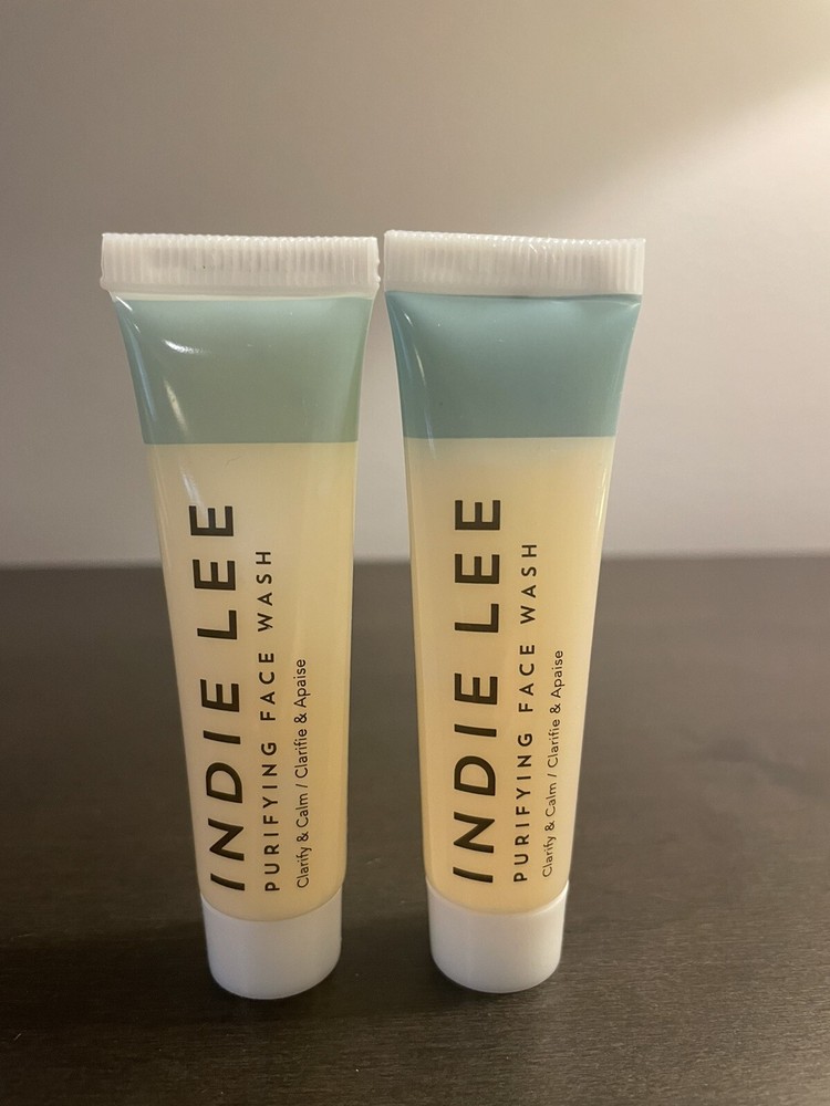 Indie Lee Purifying Face Wash .5 fl oz 15 ml Travel Size NEW X2