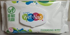 The Original Wet-Nap Cleansing Wipes, Hands, Face & Body 90 Count Fragrance-free