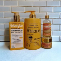 Golden Glow Active Intensive Goat Milk Shower Cream, Milk, Serum & Face Cream