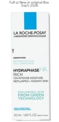 La Roche-Posay Hydraphase HA RICH 72-H INTENSE Moisture Full Sz New Original Box