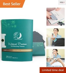 100% Natural Blotting Paper – 200 Count Charcoal Face Sheets for Men and Women