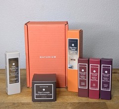 Naturium Skincare Set Moisturizer SPF, Ruby Lip Balm & Multi-Peptide Eye Cream