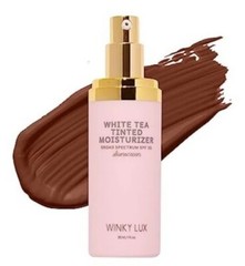 Winky Lux White Tea Tinted Veil Moisturizer w/ SPF 30 Deep Plus Dark Brown NEW