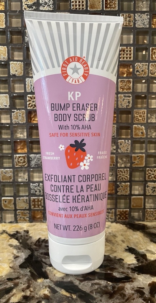 First Aid Beauty KP Bump Eraser Body Scrub Original 8 oz Sealed under cap