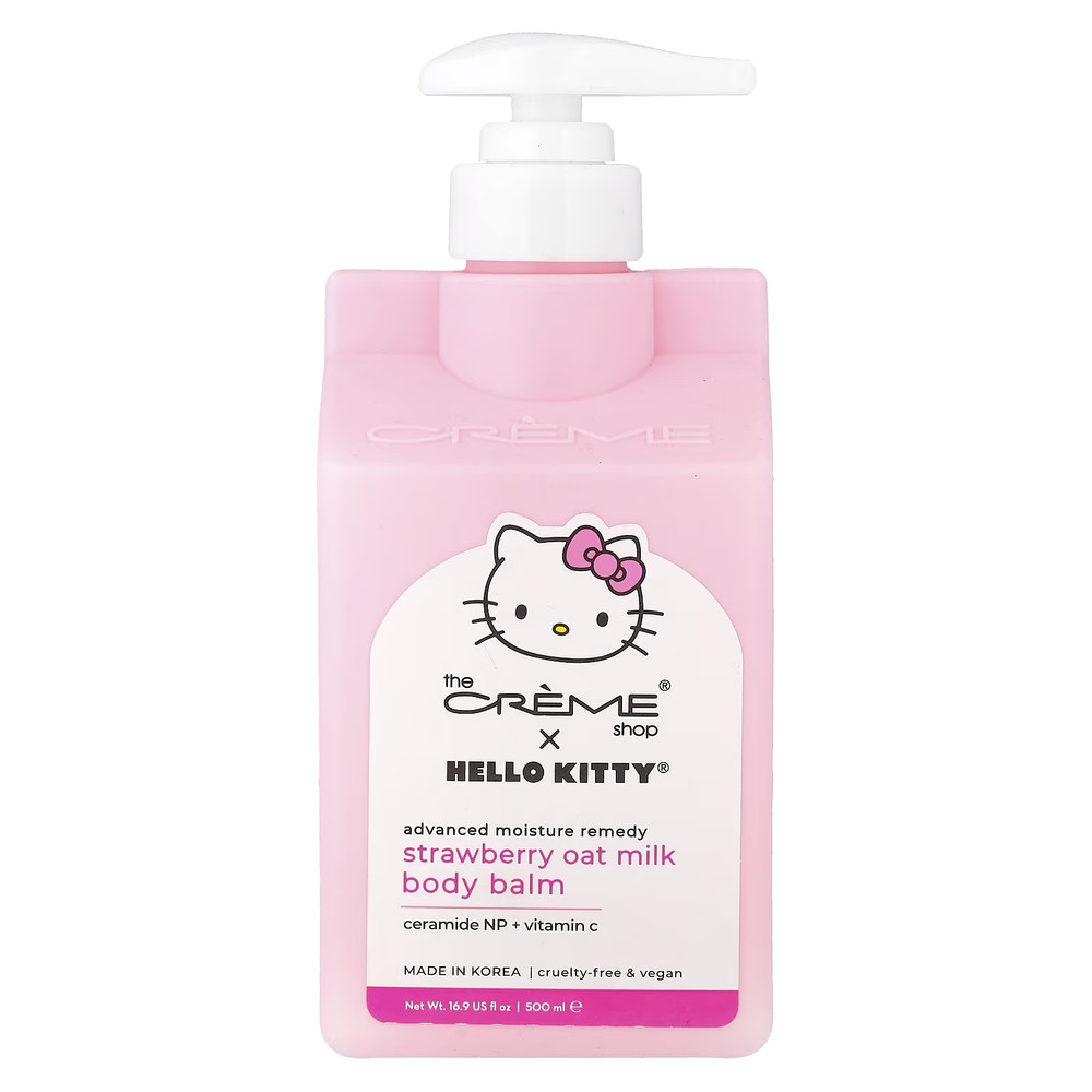 The Creme Shop x Hello Kitty Strawberry Oat Milk Body Balm 16.9 oz Brand New