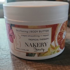 Nakery Beauty Tropical Therapy Body Butter Skin Toning Coconut 7.9 fl oz