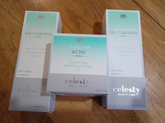 Celesty Beauty Care Lot 0f 3 Oil Control and Acne Treatment Pads