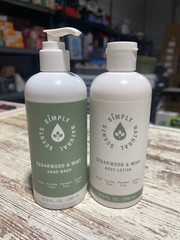 Simply Natural Scents CEDARWOOD MINT HAND WASH & BODY LOTION 10 fl. oz Set