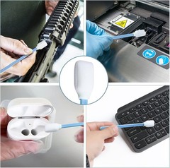 Foam Sticks Cleaning Swabs, Lint Swab, Square Cleaning Tip Swabs for Printers,
