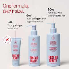 First Aid Beauty Ultra Gentle Cream-To-Foam Facial Cleanser,Makeup Removing Face