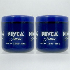 Lot of 2 NIVEA Creme Moisturizing Cream Body Face & Hand 13.5 Oz Jars New Sealed