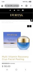 D&rsquo;OR24K Prestige Cryo Facial Peel Gel 50mL Exfoliating 24K Gold, MSRP $195