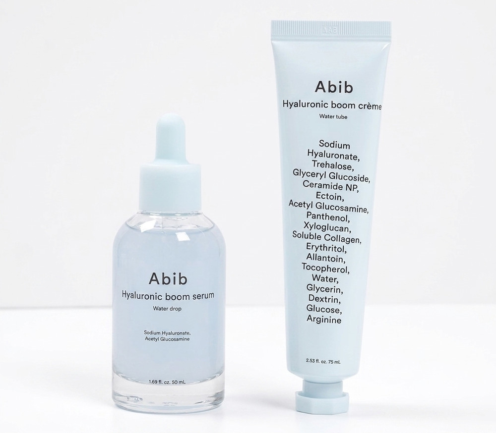 Abib Hyaluronic Boom Serum Water Drop 50ml + Cream Water Tube 75ml Set