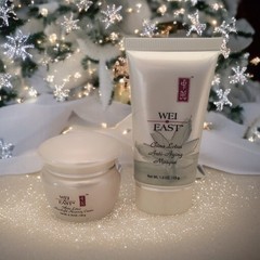 Wei East WHITE LOTUS Moonlight Recovery Cream 0.70oz and Anti-aging Masque 1oz