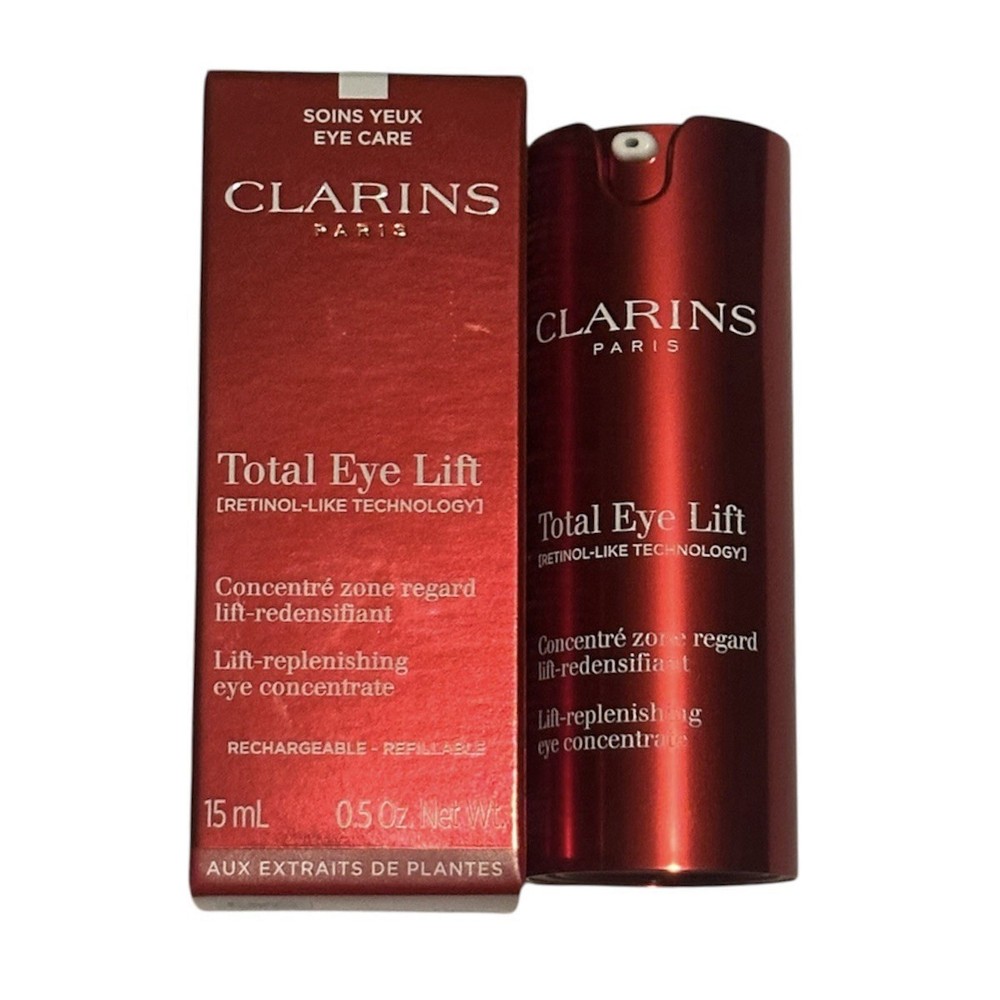 Clarins Total Eye Lift – Lift Replenishing Eye Concentrate 0.5 Oz – New in Box