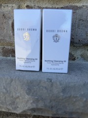 2 Bobbi Brown Soothing Cleansing Oil 1 Oz 30 mL Each Travel Size Face Cleanser