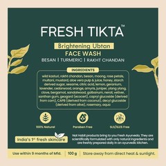 Nat Habit Fresh Daily Tikta Ubtan Face Wash For Brightening & DeTan 100 gm