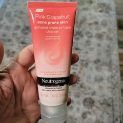 Neutrogena Pink Grapefruit Acne Prone Skin Cream to Foam Cleanser 3.5oz Sealed