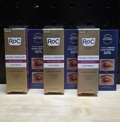 RoC Retinol Correxion Eye Cream Mini for Dark Circles & Puffiness **LOT OF 3**