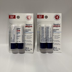 Pack Of 4 Aquaphor Lip Repair Stick Immediate Relief For Very Dry Lips .17oz