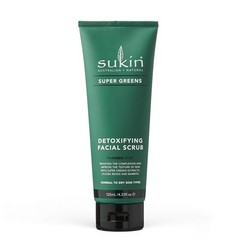 Sukin Super Greens Detoxifying Facial Scrub, 4.23 fl oz Pack of 2