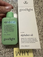 Good Light Alphabet Oil Lightweight & Non-Greasy Face Oil 1oz/30mL FULL SZ BOX