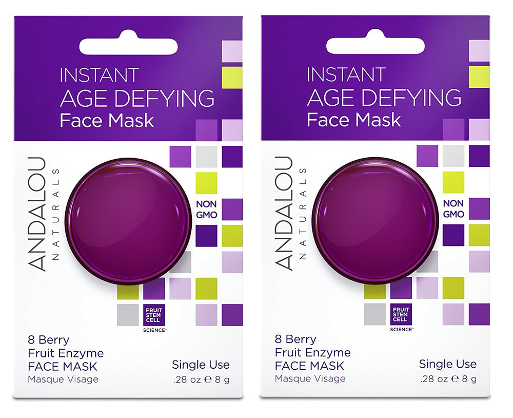 Andalou Naturals Instant Age Defying Mask, Face Mask, 1 Single Use Mask (2 Pack)