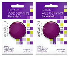 Andalou Naturals Instant Age Defying Mask, Face Mask, 1 Single Use Mask (2 Pack)