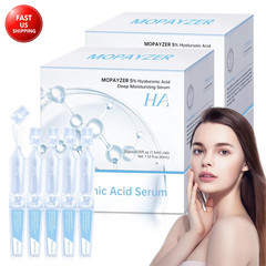 60 Pcs 5% Hyaluronic Acid Serum Ultra-Hydrating Vials, Hyaluronic Acid Tubes, Wa