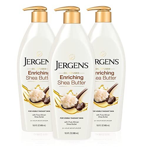 Jergens Shea Butter Deep Conditioning Skin Moisturizer Pack of 3 5.6 Fl Oz