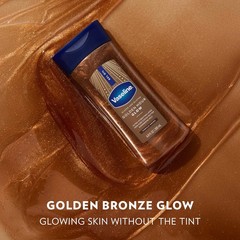 Vaseline Glazed and Glisten Golden Hour Body Gel Oil Vanilla Cocoa Shimmer 6.8oz