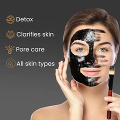 Glamveda Activated Charcoal Peel Off Mask For All Skin Types 100g