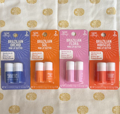 SPA Luxury Mini Lip Butter Balm 2 Pack 2×0.05oz Brazilian Orchid Sol Flora