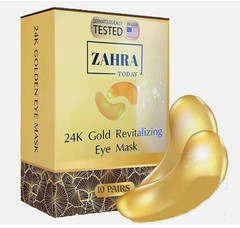 Zahza Today 24K Gold Revitalizing Eye Mask (10 Pairs) Dermatologically Tested