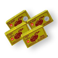 4 Pack Jabon de Aceite Vibora de cascabel Rattlesnake soap skincare acne Facial