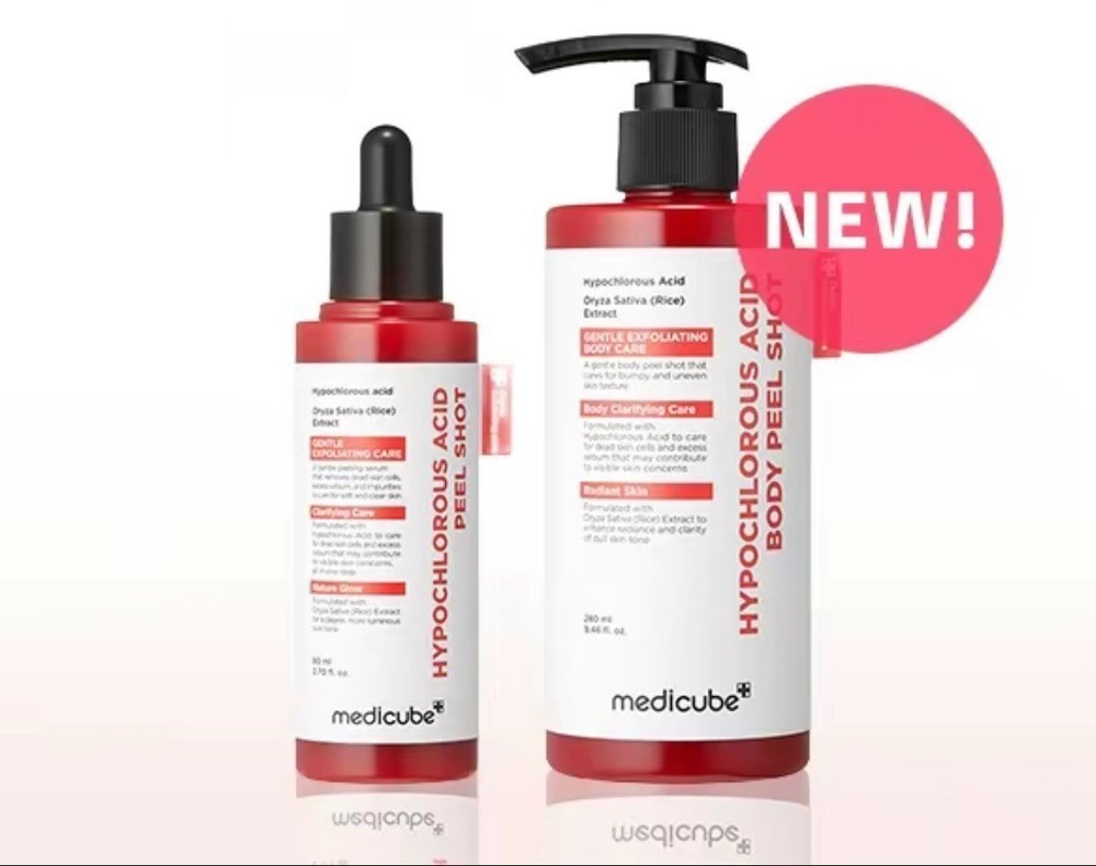 NEW Medicube Hypochlorous Acid Rice Peel Shot Duo US