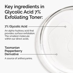 The Ordinary Glycolic Acid 7% Exfoliating Toner 240ml Brightening Smoothing Skin
