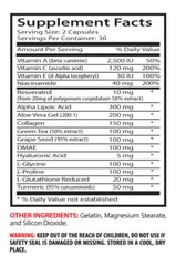 Resveratrol Extract – Anti-Wrinkle 1400mg – Reduce Aging Capsules 1B