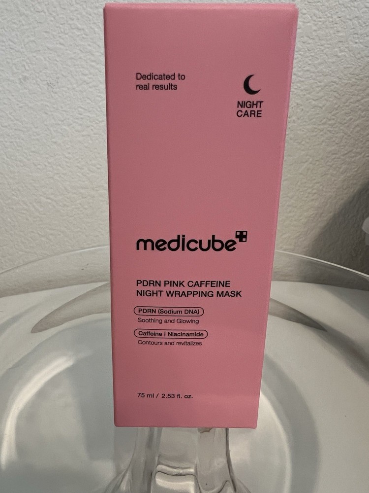 Medicube PDRN Pink Caffeine Night Wrapping Mask Hydrating Firming Korean 75ml